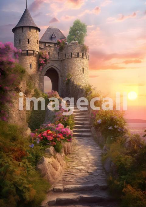 A082 Fantasy Castle Stairways (9)