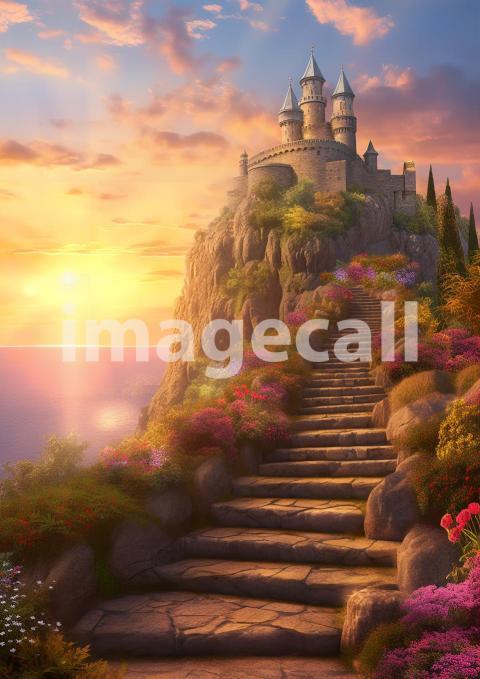 A082 Fantasy Castle Stairways (5)
