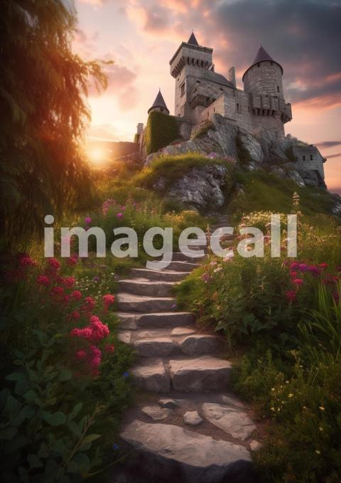 A082 Fantasy Castle Stairways (7)