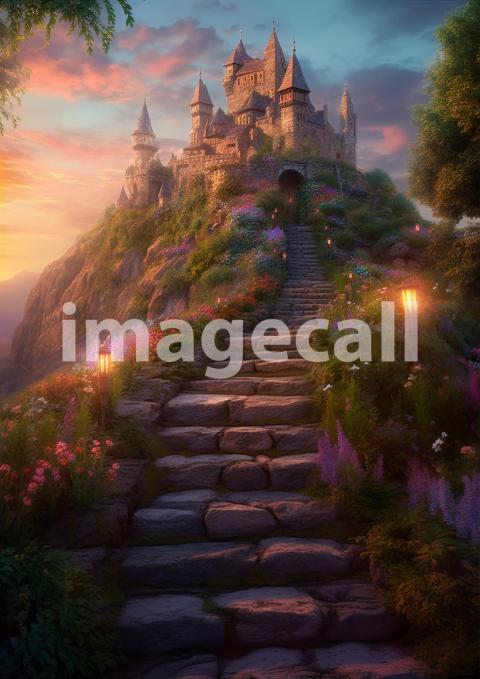 A082 Fantasy Castle Stairways (12)