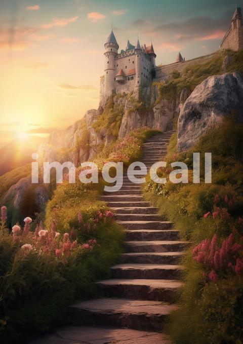 A082 Fantasy Castle Stairways (8)
