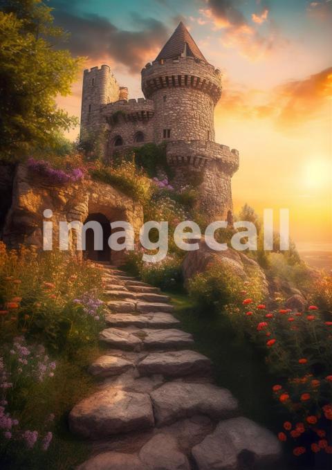 A082 Fantasy Castle Stairways (6)