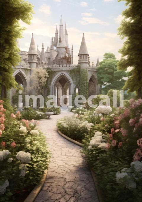 A162 Romantic Castle Garden   Portrait (5)