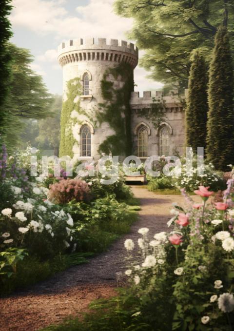 A162 Romantic Castle Garden   Portrait (4)