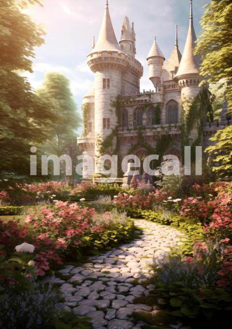 A162 Romantic Castle Garden   Portrait (6)