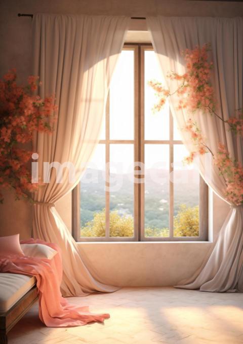 A165 Romantic Castle Window   Portrait (10)