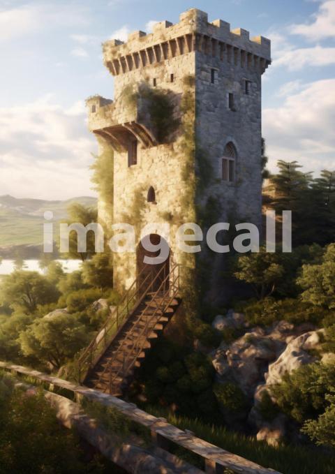 A166 Medieval Castle Drawbridge   Portrait (7)