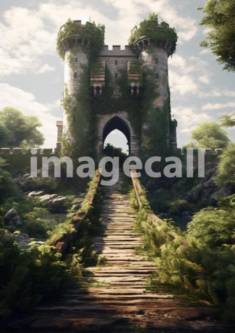 A166 Medieval Castle Drawbridge   Portrait (2)