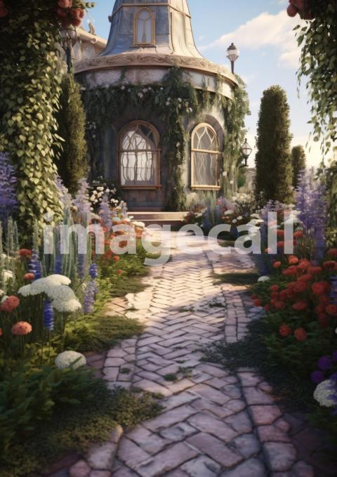 A160 Victorian Garden Path   Portrait (1)