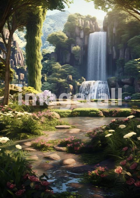 A172 Enchanted Waterfall   Portrait (4)
