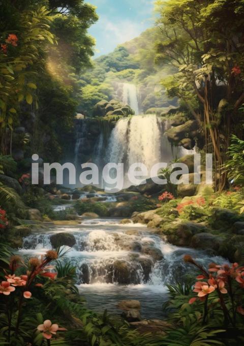 A172 Enchanted Waterfall   Portrait (1)