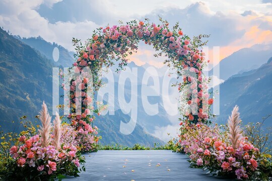 3149Floral Arch