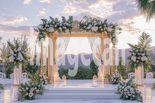 3196Floral Arch