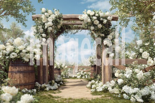 3673Floral Arch