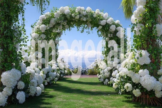 3749Floral Arch