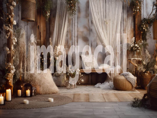 A057 Romantic Boho Rustic Backdrops - Set 1 (2)