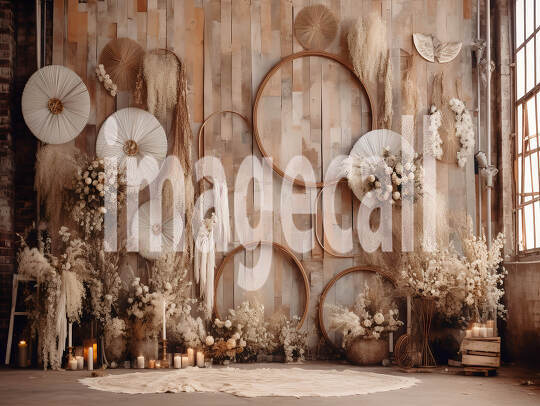 A057 Romantic Boho Rustic Backdrops - Set 1 (3)