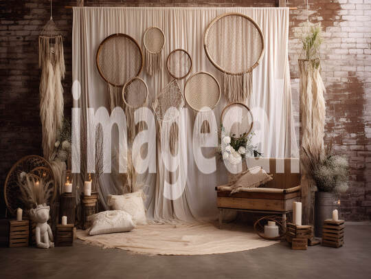 A059 Romantic Boho Rustic Backdrops - Set 3 (5)