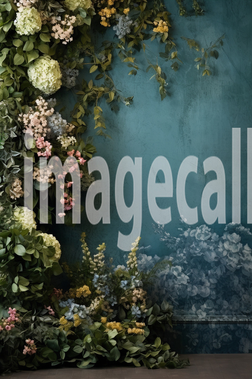 A071 Spring Floral Ivy Blue Fine Art Backdrops (14)