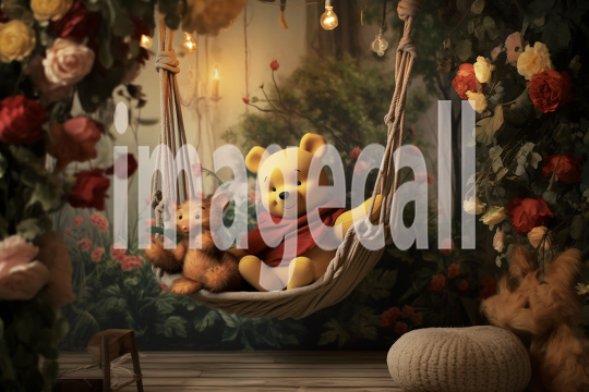 A099 Winnie the Pooh by Destiny Backdrops (7)