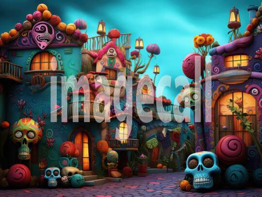A127 Day of the Dead Backdrop