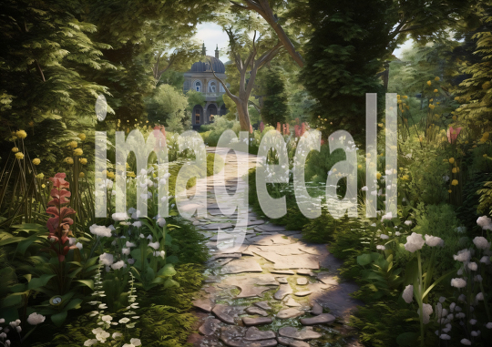 A160 Victorian Garden Path - Landscape (2)