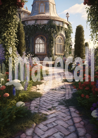 A160 Victorian Garden Path - Portrait (1)