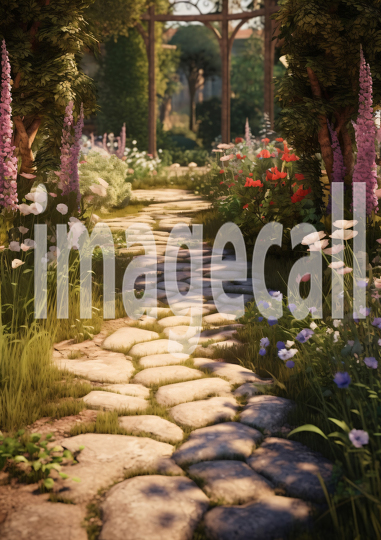 A160 Victorian Garden Path - Portrait (8)