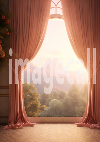 A165 Romantic Castle Window - Portrait (2)