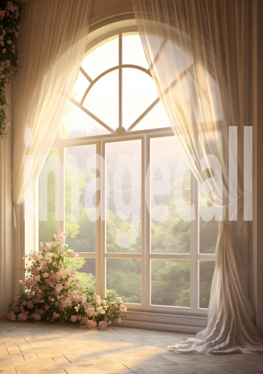 A165 Romantic Castle Window - Portrait (7)