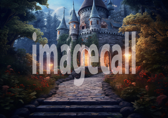 A169 Medieval Castle at Night - Landscape (12)