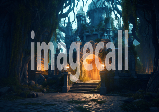 A169 Medieval Castle at Night - Landscape (5)