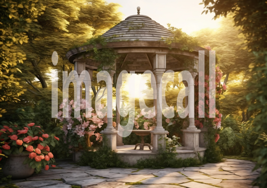 A174 Fantasy Garden Gazebo - Landscape (12)