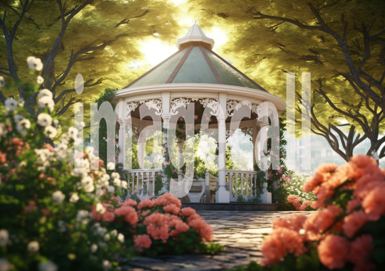 A174 Fantasy Garden Gazebo - Landscape (4)