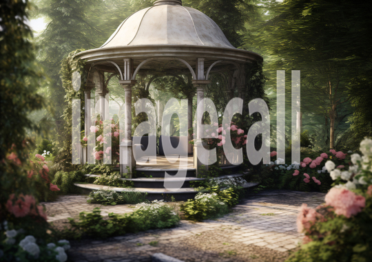 A174 Fantasy Garden Gazebo - Landscape (5)