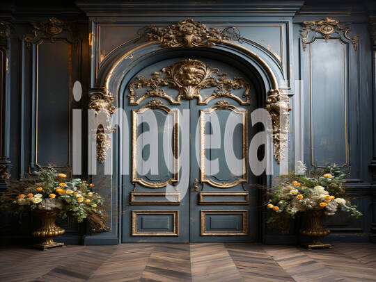 A182 Gold and Blue Door (1)