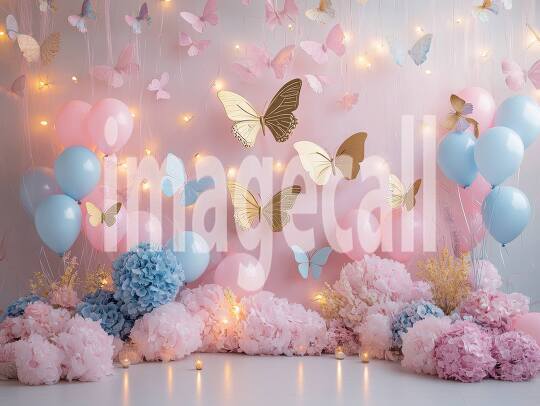 CB0001 - Pastel Pink Gold Balloon Celebration (16)- Destiny Backdrops