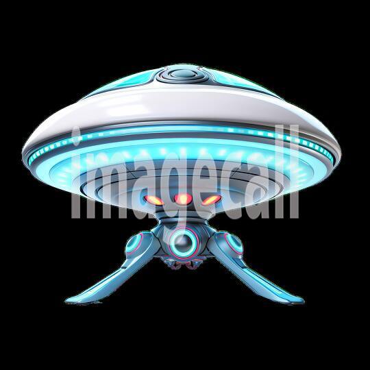 Clipart Aliens  UFO 17300dpi