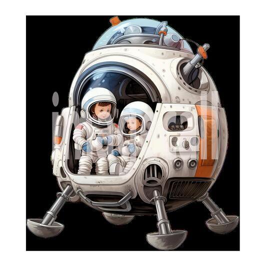 Clipart Astronauts 7300dpi