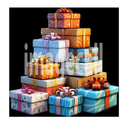 Clipart Ballon  Presents 11300dpi