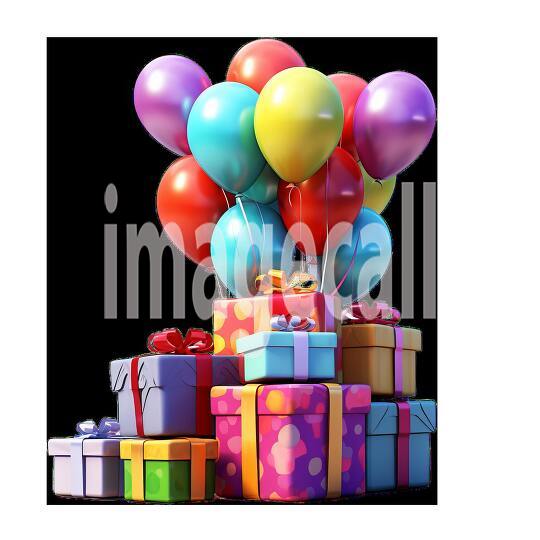 Clipart Ballon  Presents 17300dpi