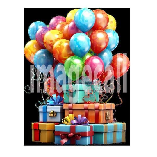 Clipart Ballon  Presents 18300dpi