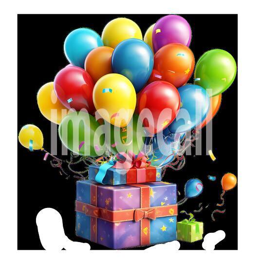 Clipart Ballon  Presents 19300dpi