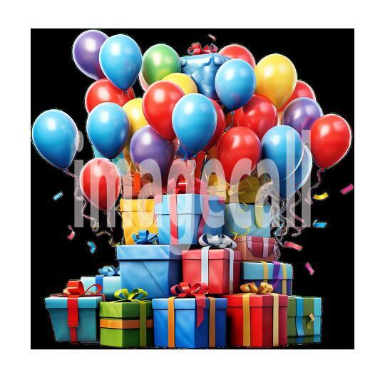 Clipart Ballon  Presents 3300dpi
