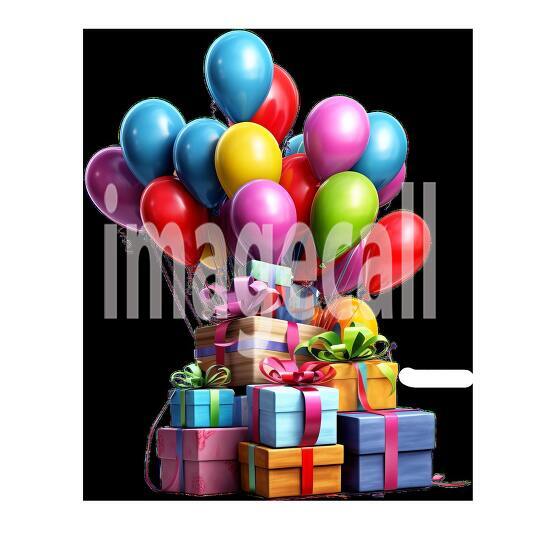 Clipart Ballon  Presents 5300dpi