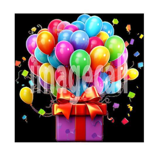 Clipart Ballon  Presents 8300dpi