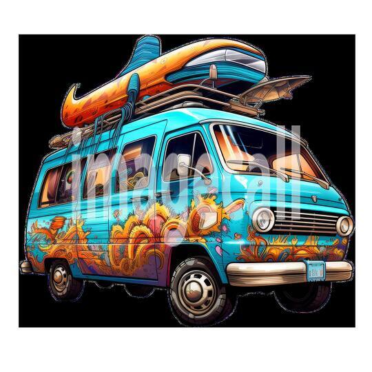 Clipart Camper Vans 11 - 300dpi