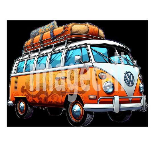 Clipart Camper Vans 14 - 300dpi