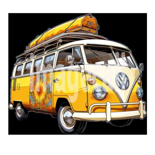 Clipart Camper Vans 15 - 300dpi