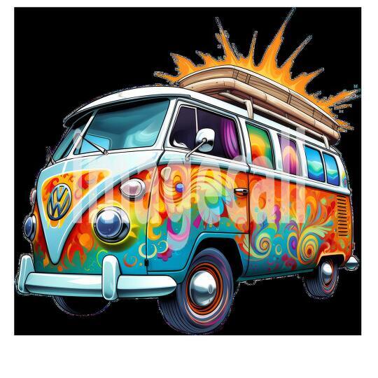 Clipart Camper Vans 16 - 300dpi